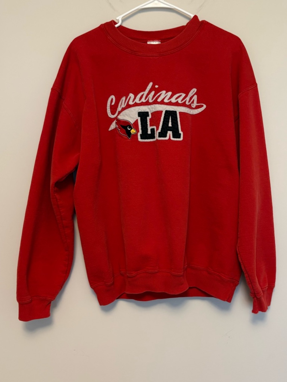 Vintage Cardinals LA Team Crewneck Sweatshirt Red Large